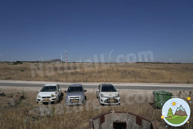חניית רכבים בחניון לילה מצפה נחמה - אתר הטבע הישראלי